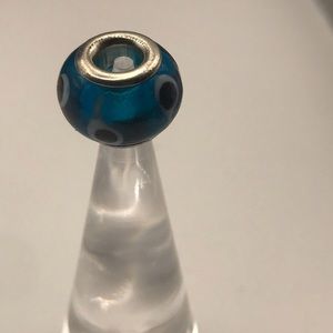 🥰 4/$25- Fits Pandora - Blue Spotted Bead